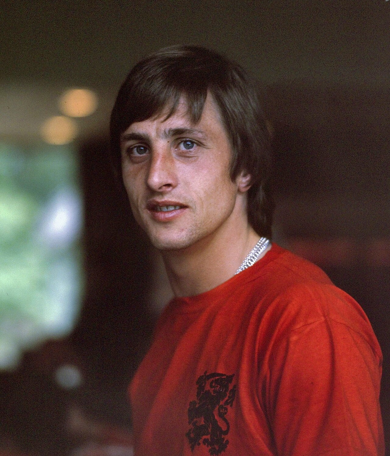 Johan Cruyff in the Netherlands shirt in 1974